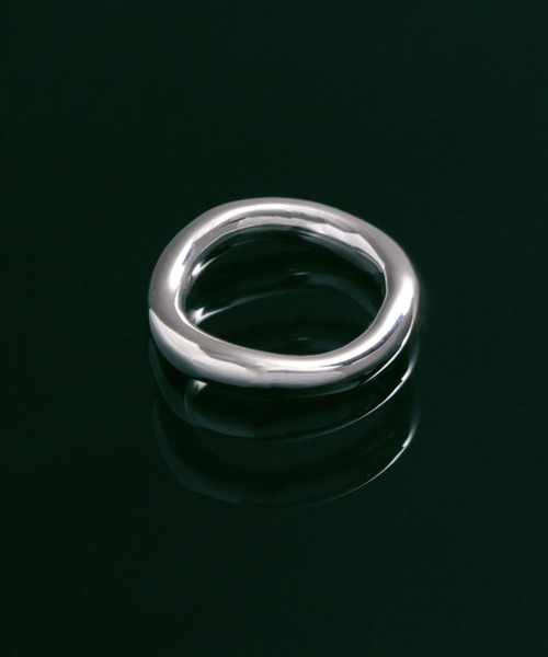 指輪 リング 「YArKA/ヤーカ」ramble distortion design ring 「aktaha」 /ニュアンス歪みリング メンズ レデ