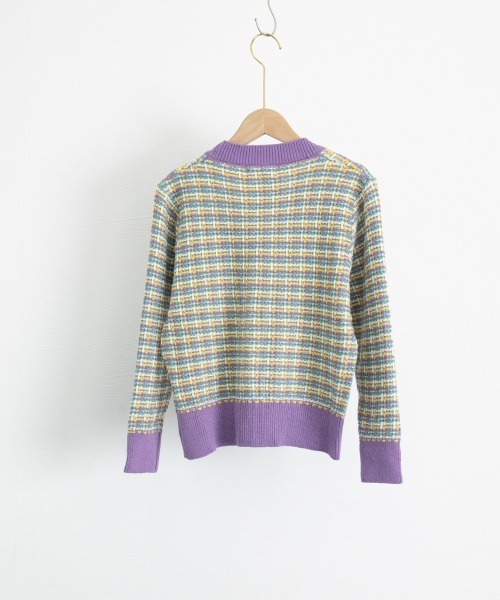 miniministore（ミニミニストア） カーディガン チェック柄 ニット