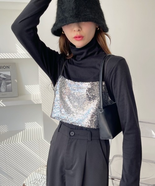 Ada. ベスト ジレ スパンコール ビスチェ レディース : ZOZOTOWN Yahoo