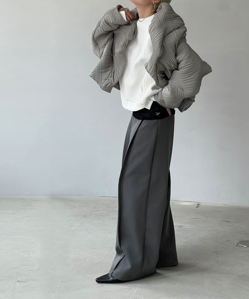 chuclla（チュクラ） ダウン ダウンジャケット プリーツ 変形ダウン