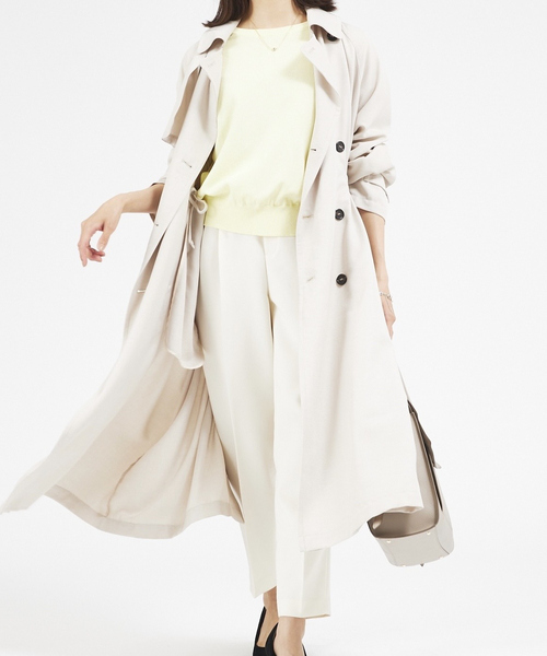 abahouse mavie コート abahouse mavie ノーカラーコート コート タックノーカラー