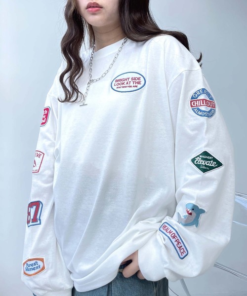 AS KNOW AS（アズノゥアズ） tシャツ アソートワッペンロンT「UNISEX