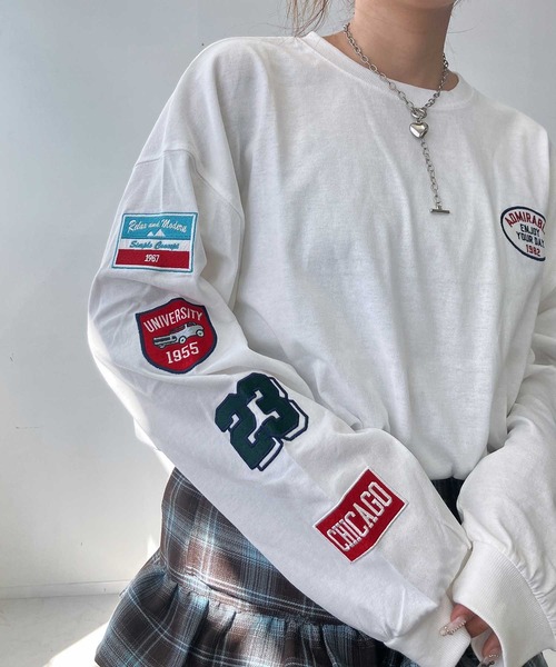 AS KNOW AS（アズノゥアズ） tシャツ アソートワッペンロンT「UNISEX