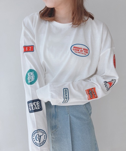 AS KNOW AS（アズノゥアズ） tシャツ アソートワッペンロンT「UNISEX