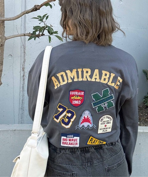 AS KNOW AS（アズノゥアズ） tシャツ アソートワッペンロンT「UNISEX