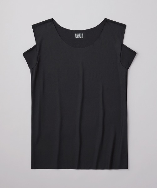 【新品タグ付き】ボートネックワイドスウェット etoll. ボートネック七分袖Tシャツ トップス カットソー Tシャツ