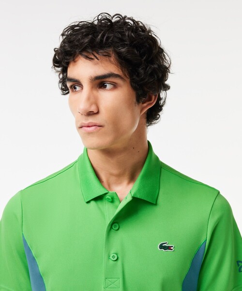 LACOSTE ポロシャツ 「ノバク・ジョコビッチ」サイド切り替え