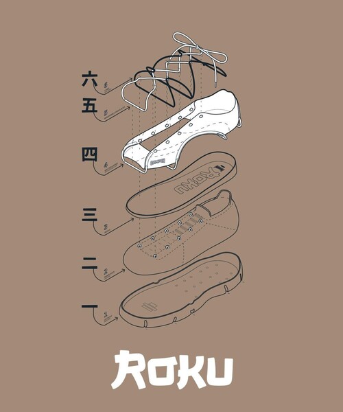 スニーカー 「カンペール」 ROKU / スニーカー メンズの画像