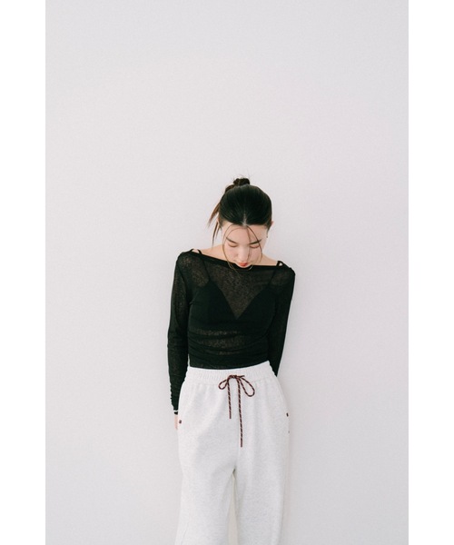 DRWCYS tシャツ ドレープシアーカットソー レディース