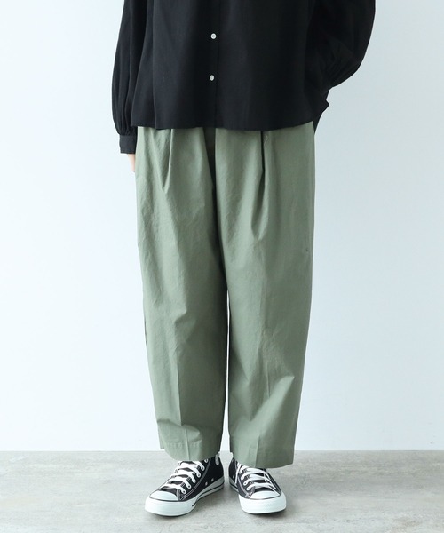 bulle de savon 馬布タックパンツ bulle de savon パンツ 馬布タックパンツ レディース : ZOZOTOWN