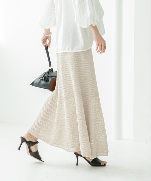 NOBLE」 ニットスカート - ベージュ レディース : 84036649 : ZOZOTOWN 