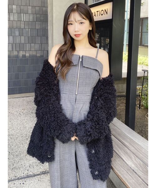 dazzlin カーディガン フラッフィボリュームカーディガン