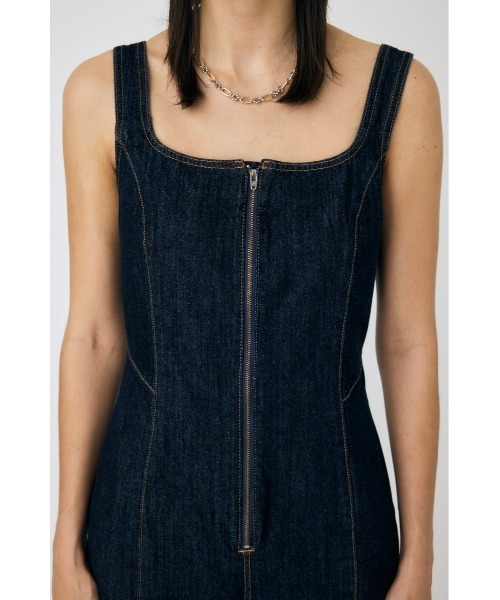 【さんぼー 様用】【MOUSSY】 FRONT ZIP FIT サロペット MOUSSY FRONT ZIP FIT サロペット One Wash1 -ファッション通販