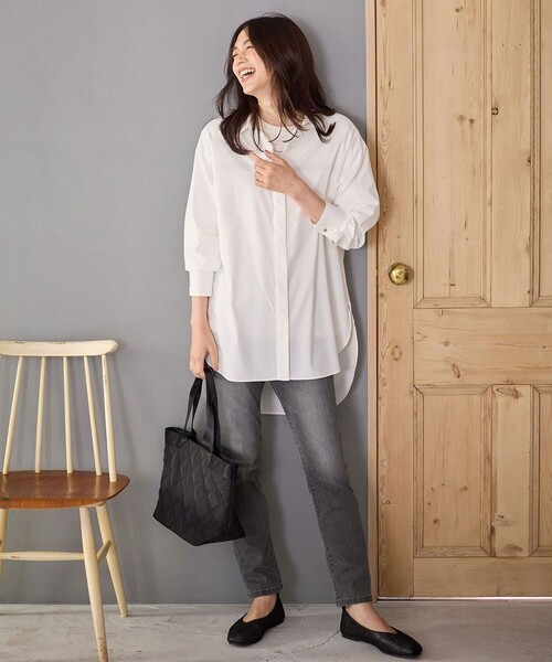 ANY（エニィ） ブラウス シャツ 「手洗い可能/抗菌防臭/UVカット/速乾