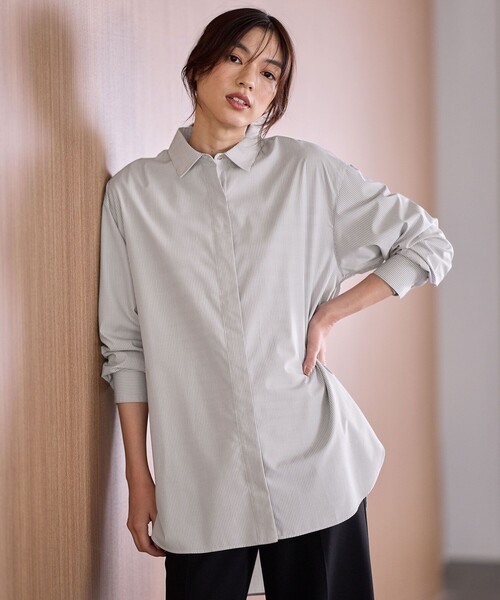 ANY（エニィ） ブラウス シャツ 「手洗い可能/抗菌防臭/UVカット/速乾