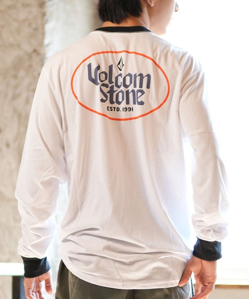 VOLCOM（ボルコム） tシャツ 長袖Tシャツ/ロンT バックプリント COGNAC