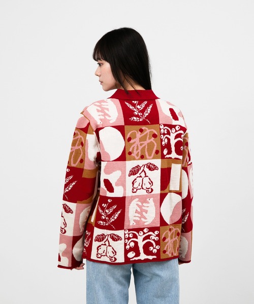 カーディガン ”FRUIT” kana akiyama ニットカーディガン レディース メンズ