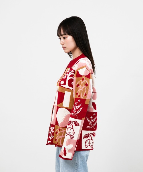 カーディガン ”FRUIT” kana akiyama ニットカーディガン レディース メンズ