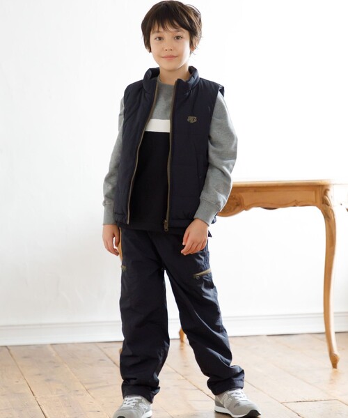 ダウンベスト アウター 「140-170cm」リバーシブル ベスト キッズ 子供服の画像