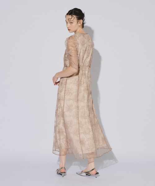 ANDRESD ドレス ANDRESD ドレス glossy multi ruffle dress グロッシーマルチ