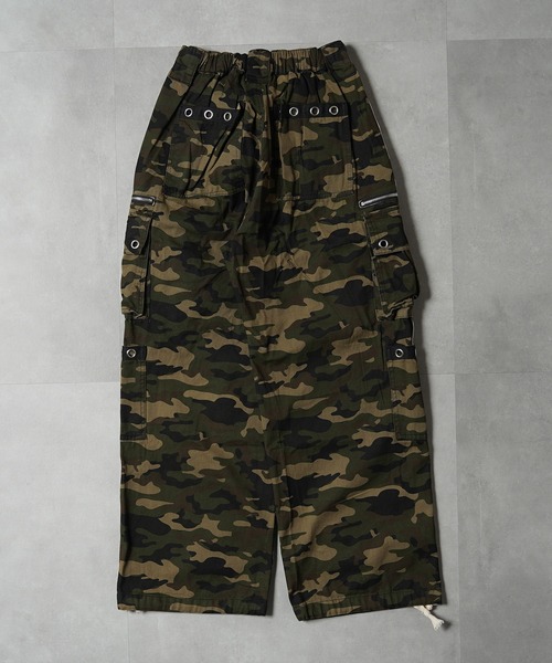 [COLN] else camouflage cargo pants カモフラージュパンツ カーゴパンツ カモフラ サイドライン / Camouflage Sideline