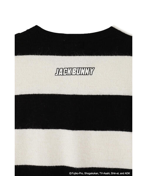 JACK BUNNY!! - ドラえもん】ジャガードボーダー クルーネックニットプルオーバ　今期新品 Jack Bunny!! ニット セーター 「Jack Bunny!!」「ドラえもん