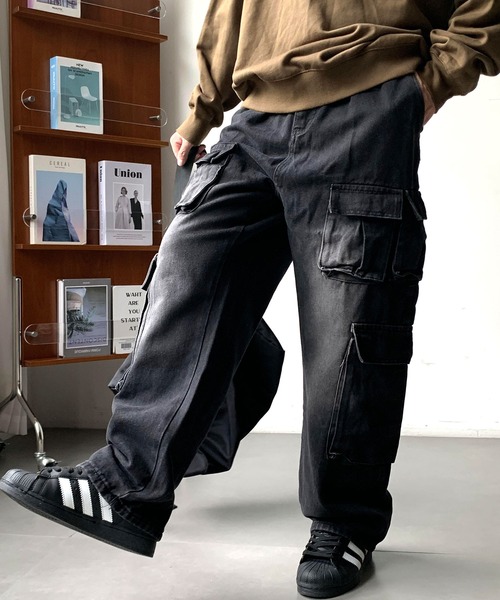 ARCADE（アーケード） カーゴパンツ マルチポケット フレア カーゴ