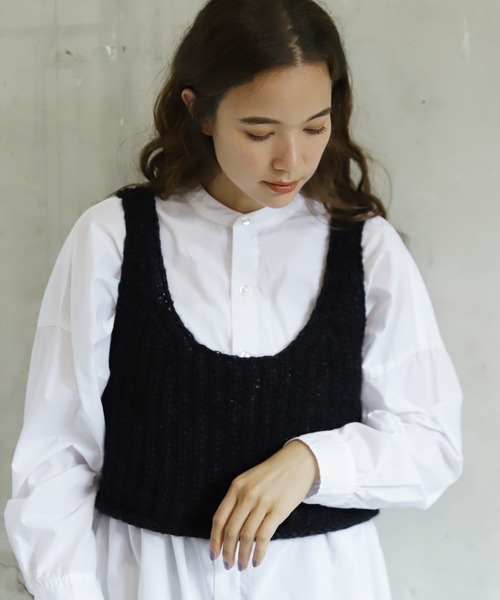 「MAISON SPECIAL」 キャミソールニット FREE ブラック レディース niko and… 「niko and」 キャミソールニット MEDIUM ブラック