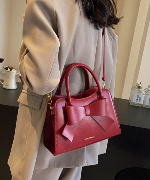FREE STYLISTS ショルダーバッグ バッグ リボンミドルバッグ 2WAY