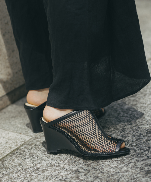 売れ筋ランキングも掲載中！ HEWN サンダル 「別注」「HEWN/ヒューン」Tulle wedge heels SP 靴