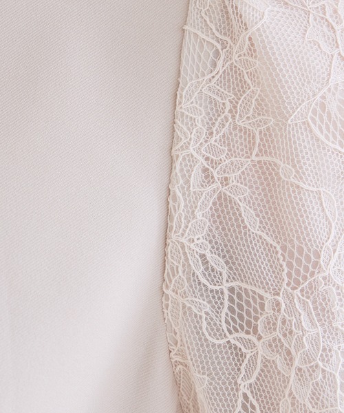 AIMER（エメ） ワンピース レース袖×ウエストタックフィット＆フレア