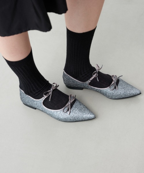 Launa lea（ラウナレア） パンプス 「25秋冬新色」ダブルリボンメリー