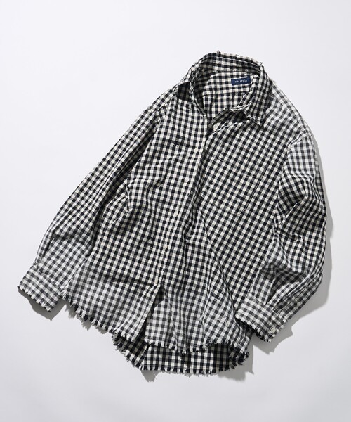 ブラウス シャツ NAUTICA/ノーティカ ブリーチギンガムロングスリーブシャツ レディース