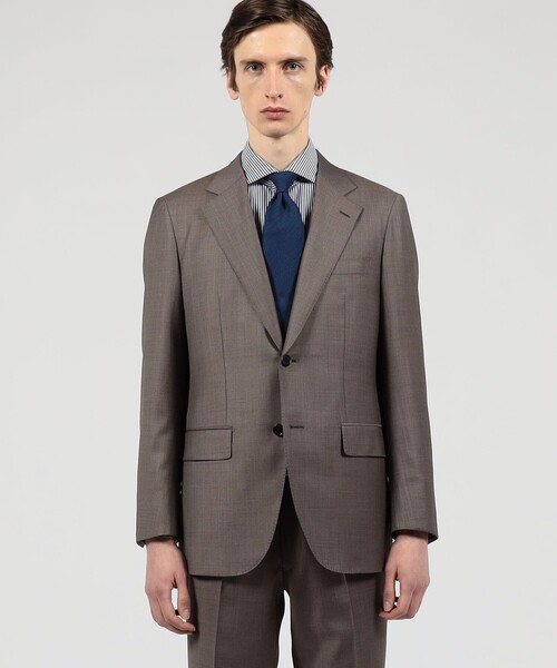トゥモローランド ピルグリム ZEGNA ゼニア TROFEO スーツ 48 美品トゥモローランド スーツ48ゼニア社トロフェオ生地PILGRIM