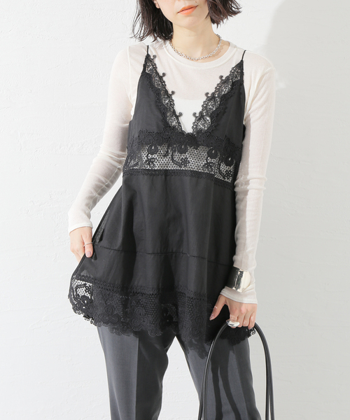 journal standard L'essage ブラウス シャツ ケミカルレース