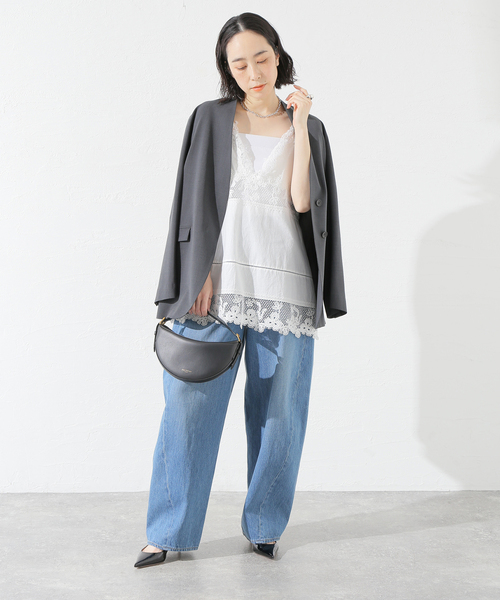 journal standard L'essage ブラウス シャツ ケミカルレース