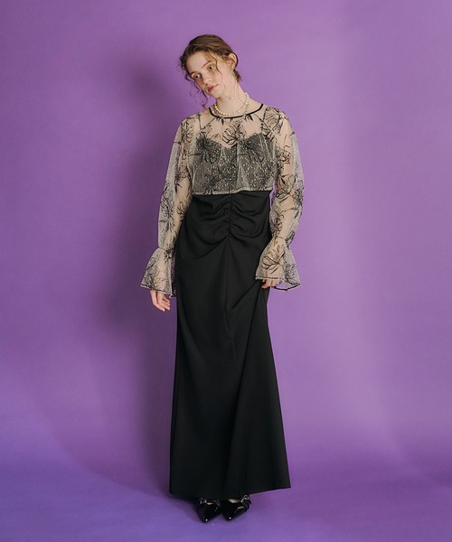 et.UNiVER ドレス goldyflower manyway dress : ZOZOTOWN Yahoo