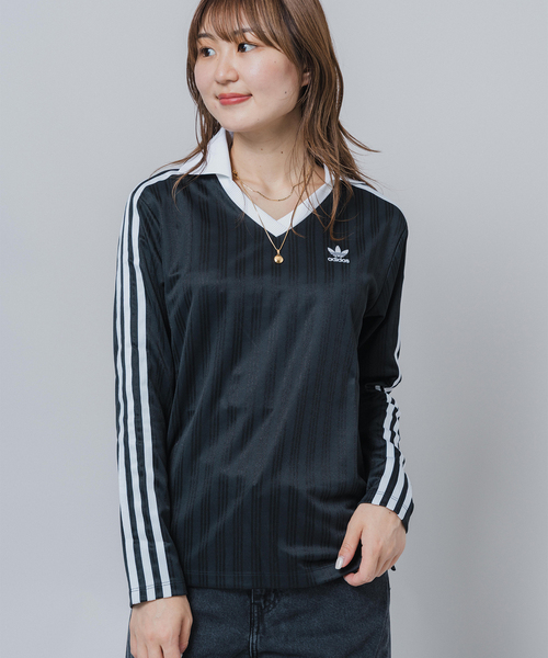 tシャツ adidas/ アディダス V-NECK LS TEE レディース