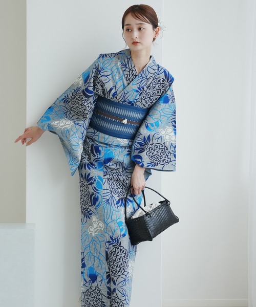 utatane 浴衣 手染め注染浴衣3点セット utatane×注染工房 赤坂紬 上品