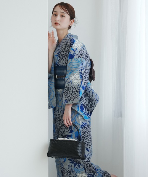 utatane 浴衣 手染め注染浴衣3点セット utatane×注染工房 赤坂紬 上品