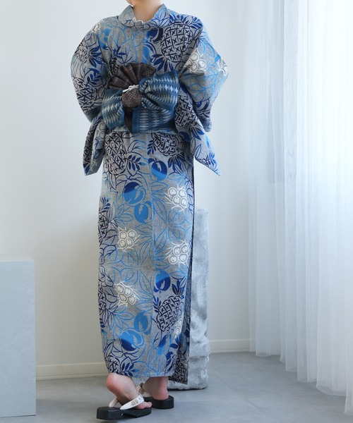 utatane 浴衣 手染め注染浴衣3点セット utatane×注染工房 赤坂紬 上品
