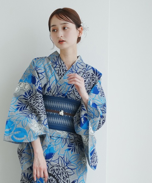 utatane 浴衣 手染め注染浴衣3点セット utatane×注染工房 赤坂紬 上品