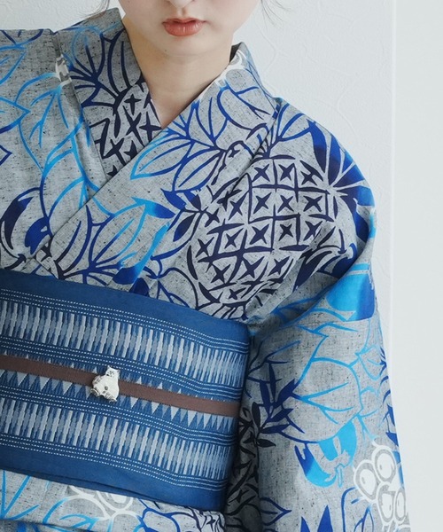 utatane 浴衣 手染め注染浴衣3点セット utatane×注染工房 赤坂紬 上品