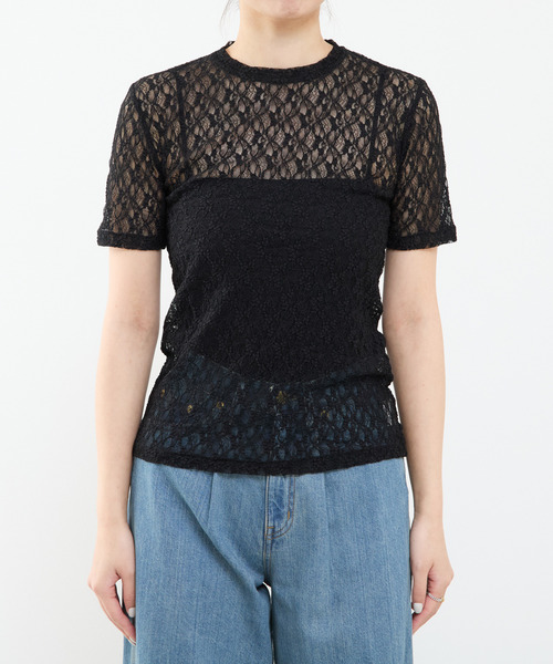 tシャツ ストレッチレースTシャツ レディース URBAN RESEARCH tシャツ ストレッチレースTシャツ レディース