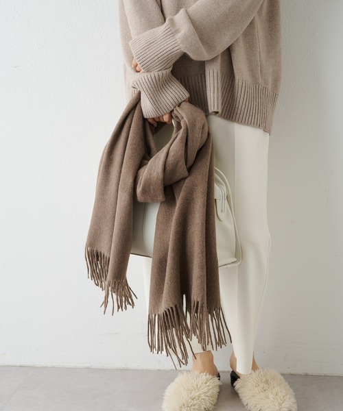 「Whim Gazette」 ストール FREE モカ レディース_画像3