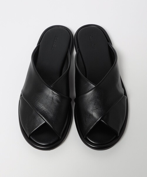 Steven Alan＞レザー メッシュ サンダル