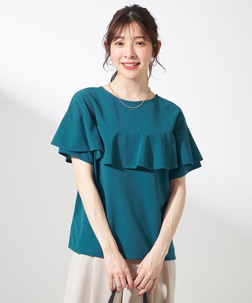 tシャツ 2WAYジョーゼットフリルトップス「手洗い可能」 レディース ketty｜2WAYジョーゼットフリルトップス≪手洗い可能