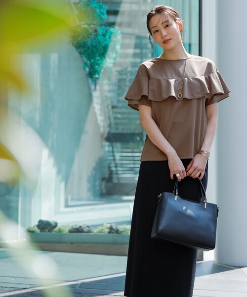 any SiS tシャツ 「前後着用・UVケア・洗える」2WAYジョーゼット