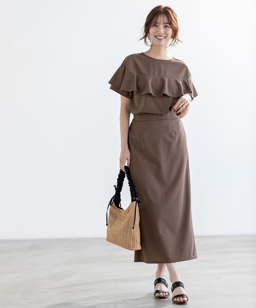 tシャツ 2WAYジョーゼットフリルトップス「手洗い可能」 レディース ketty｜2WAYジョーゼットフリルトップス≪手洗い可能