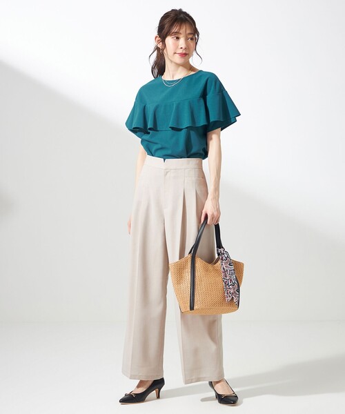 tシャツ 2WAYジョーゼットフリルトップス「手洗い可能」 レディース 2WAYジョーゼットフリルトップス≪手洗い可能≫ | Ketty